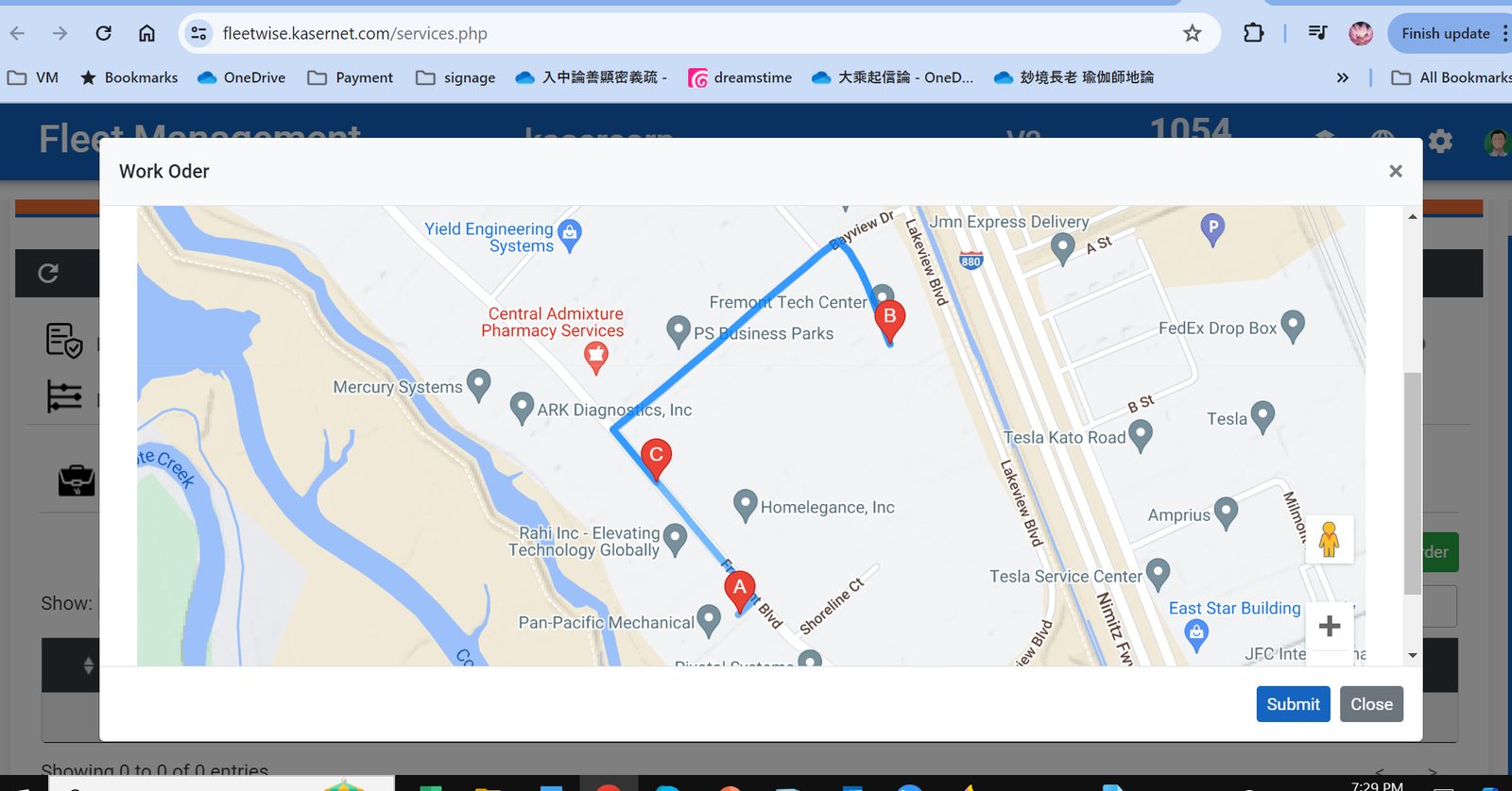 Import orders