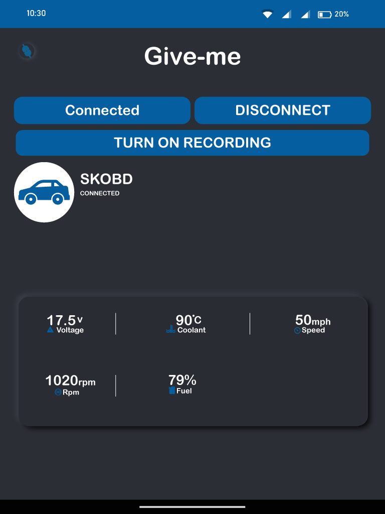 Vehicle screen 2